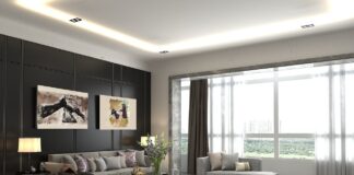 Meubles de salon de style industriel
